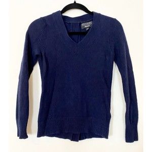 Banana Republic Women's Sweater Navy Blue Fine Italian Yarn by Flipucci Size XS